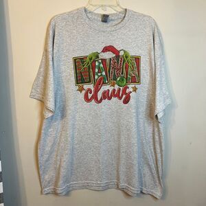 ✨Nana Christmas Tee Shirt size‎ 2x Custom made. Nanaclaus EUC